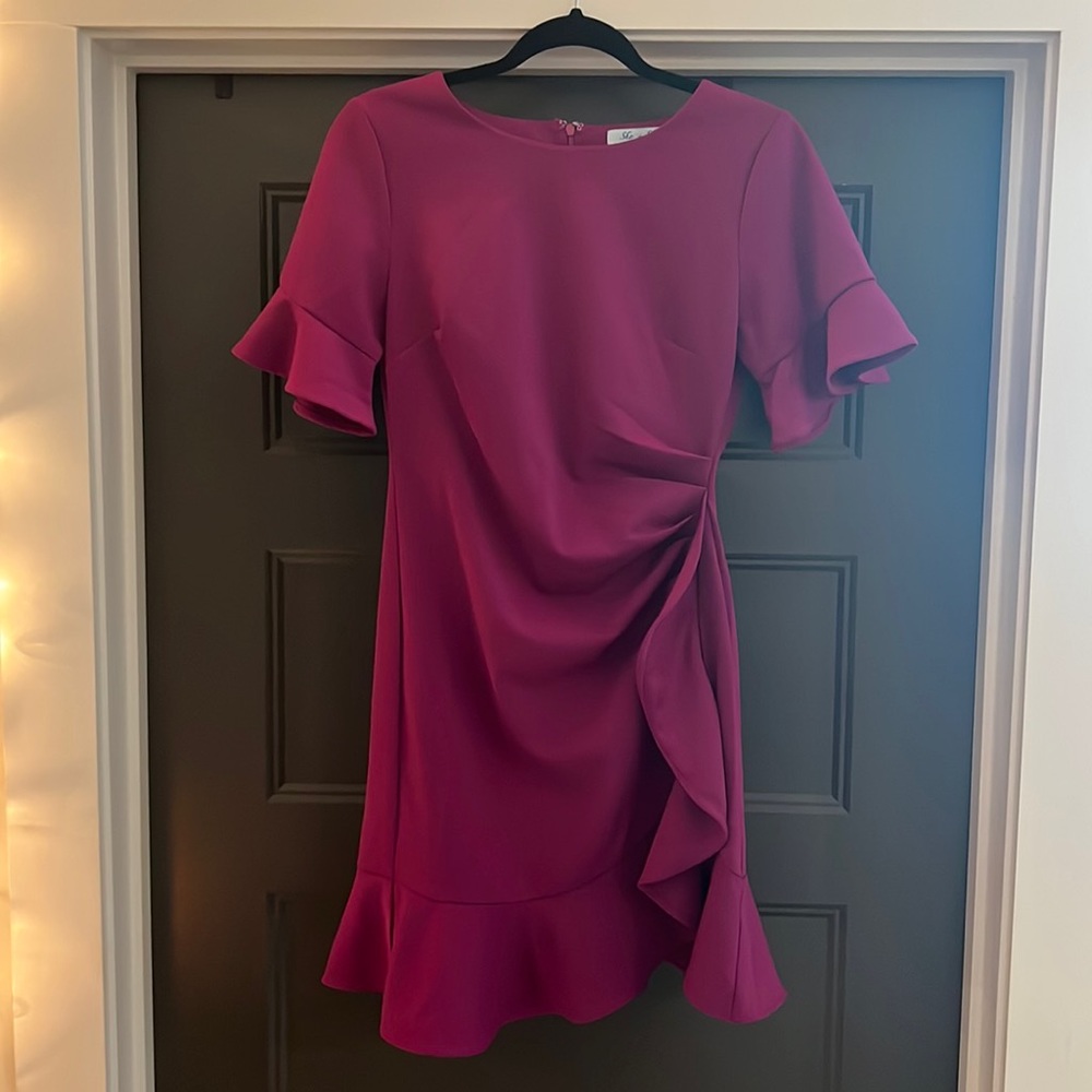 She + Sky Magenta Dress